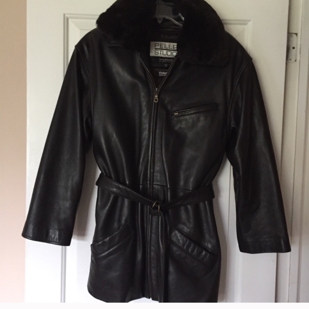 Thinsulation 100% Real Leather Jacket Coat